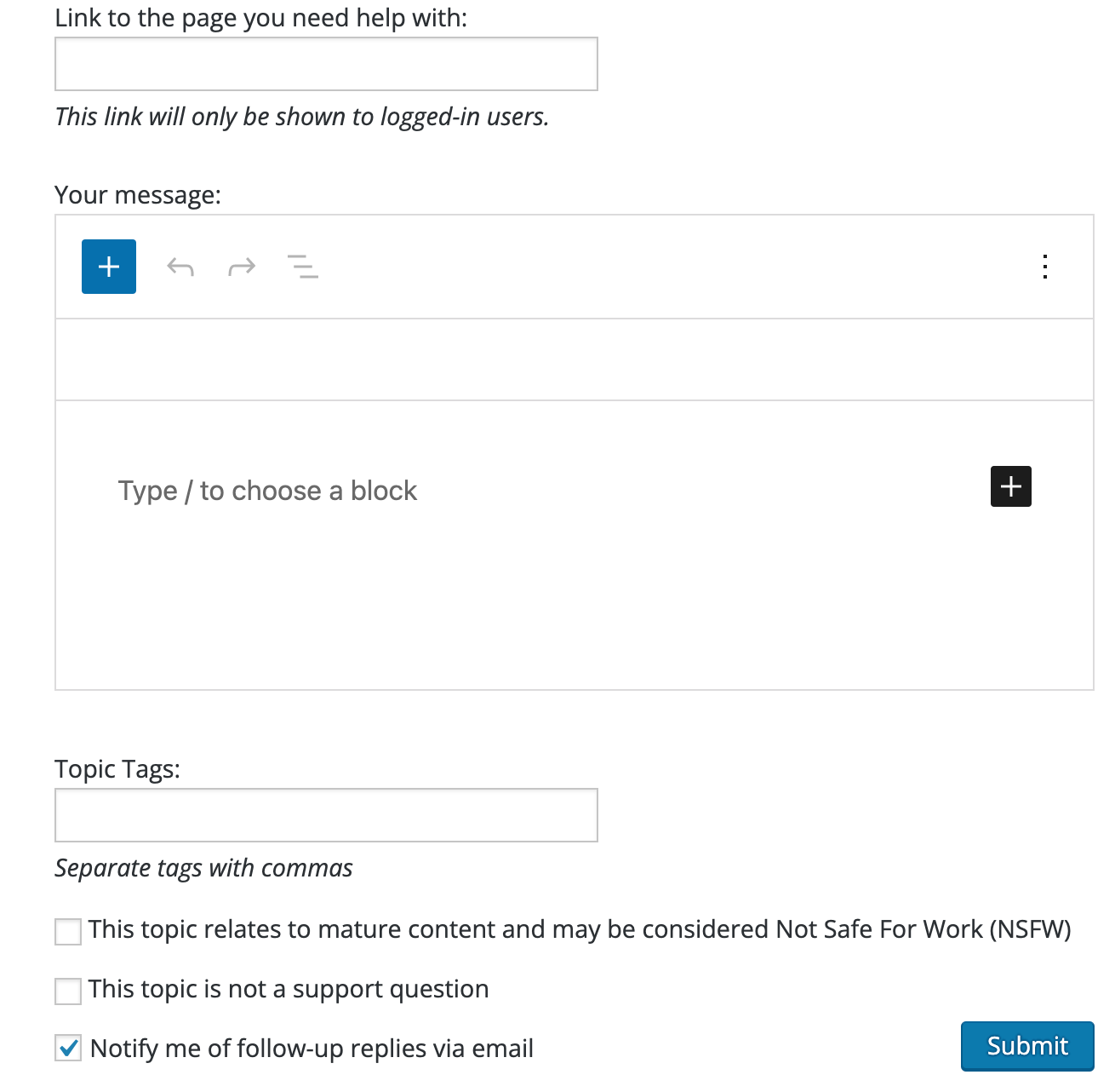 Block editor comes to WordPress Support Forums